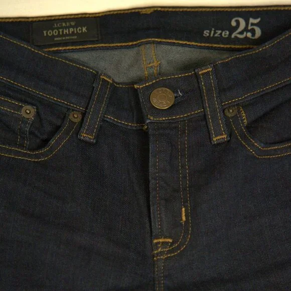 J. Crew Blue Skinny Jeans Toothpick Fit - Picture 2 of 13
